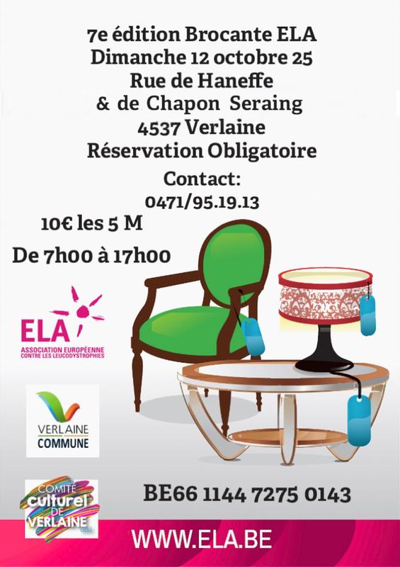 7e édition de la brocante ela belgique